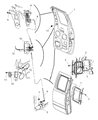 Dodge Ram 3500 Trunk Lid Latch Diagram - 55275099AE