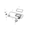 Ram Sun Visor Diagram - 6NN54HL1AD