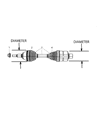 Dodge CV Boot Diagram - 5072390AB