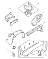 Dodge Neon Fender Diagram - 5012675AD