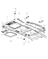 Ram C/V Sun Visor Diagram - 5YU90HDAAA