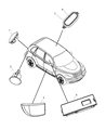 Chrysler PT Cruiser Dome Light Diagram - 5JG55XDBAB