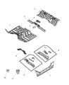 Ram 3500 Floor Pan Diagram - 68036568AE