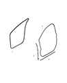Chrysler 200 Door Seal Diagram - 68144959AB