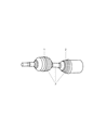 2007 Jeep Liberty Axle Shaft Diagram - 52111780AB