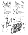 Chrysler Sebring Window Regulator Diagram - 68027865AA