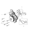 Ram Water Pump Diagram - 68211202AA