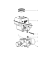 2008 Dodge Magnum Brake Master Cylinder Reservoir Diagram - 68033787AA