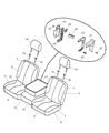 2004 Dodge Ram 3500 Armrest Diagram - YK081L5AA