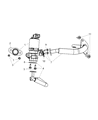 Chrysler EGR Valve Diagram - 4593832AC