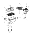 1998 Dodge Durango Air Duct Diagram - 53031074
