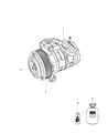 Jeep Wrangler A/C Compressor Diagram - 55111306AA