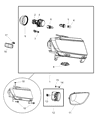 Jeep Grand Cherokee Headlight Diagram - 55079380AF