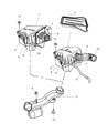 Chrysler Pacifica Air Filter Box Diagram - 5103289AA