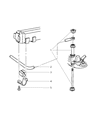 Dodge Ram Wagon Sway Bar Link Diagram - V4116589AC