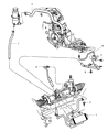 Chrysler PT Cruiser Power Steering Hose Diagram - 4656415AF