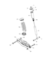 2009 Chrysler 300 Shock Absorber Diagram - 4895687AC