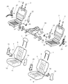 Chrysler Aspen Seat Cushion Diagram - 1FU281J3AA