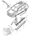 Jeep Door Moldings Diagram - 5182576AB