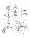 Dodge Caravan Axle Pivot Bushing Diagram - 4743556AA