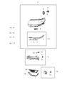 Jeep Compass Headlight Diagram - 55112715AF