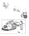 Dodge Durango Fog Light Diagram - 55076793
