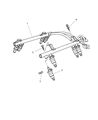 2001 Dodge Durango Fuel Rail Diagram - 53030848AB