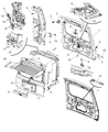 Jeep Commander Trunk Lid Latch Diagram - 55396445AB