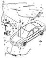 Chrysler Wiper Pivot Diagram - 68020539AA