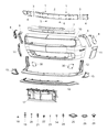Dodge Challenger Air Deflector Diagram - 68315879AA