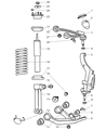 Jeep Liberty Control Arm Diagram - 52088632AC