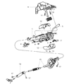 Ram Steering Shaft Diagram - 55057332AA