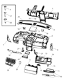 Chrysler Glove Box Diagram - 1JF261DSAA