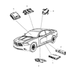 Dodge Air Bag Control Module Diagram - 56054077AJ