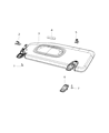 2022 Jeep Compass Sun Visor Diagram - 5SY76PS4AD