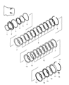 Chrysler Sebring Brake Caliper Piston Diagram - MD762892