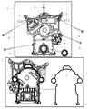 Dodge Durango Timing Cover Diagram - 53022096AG