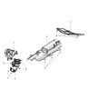 Dodge Dart Exhaust Heat Shield Diagram - 68084282AB