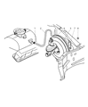 Ram Brake Booster Vacuum Hose Diagram - 52010382AD