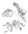 Chrysler Grand Voyager ABS Control Module Diagram - 5013864AB