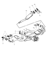 Chrysler Cirrus Tail Pipe Diagram - 4764331AD