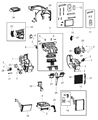 Dodge Dart Heater Core Diagram - 68163793AA