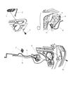 Dodge Intrepid Door Latch Assembly Diagram - 4574022AD