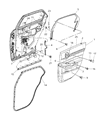 Dodge Magnum Weather Strip Diagram - 5065334AF