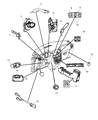 Jeep Commander Mirror Switch Diagram - 56040524AF