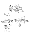2007 Jeep Liberty Steering Column Cover Diagram - 5GE04ZJ8AB