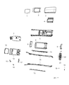 Dodge Magnum Center Console Base Diagram - 1LB961DVAA