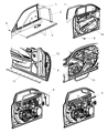 Chrysler Window Run Diagram - 68039967AD