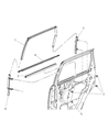 Chrysler PT Cruiser Window Run Diagram - 4724779AG