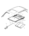 2002 Chrysler PT Cruiser Sunroof Diagram - 5016632AB